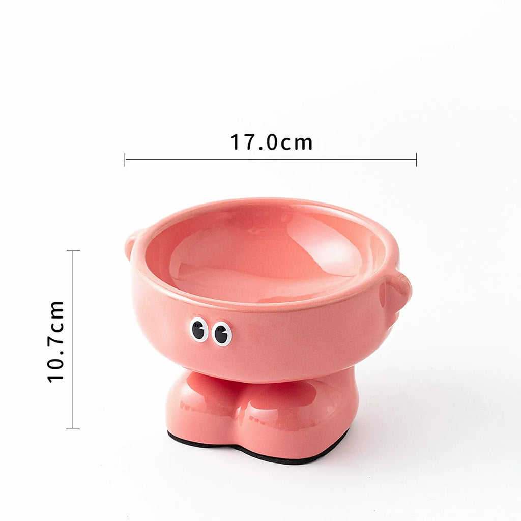 High-Value Ceramic Pet Bowl With High Spine Protection