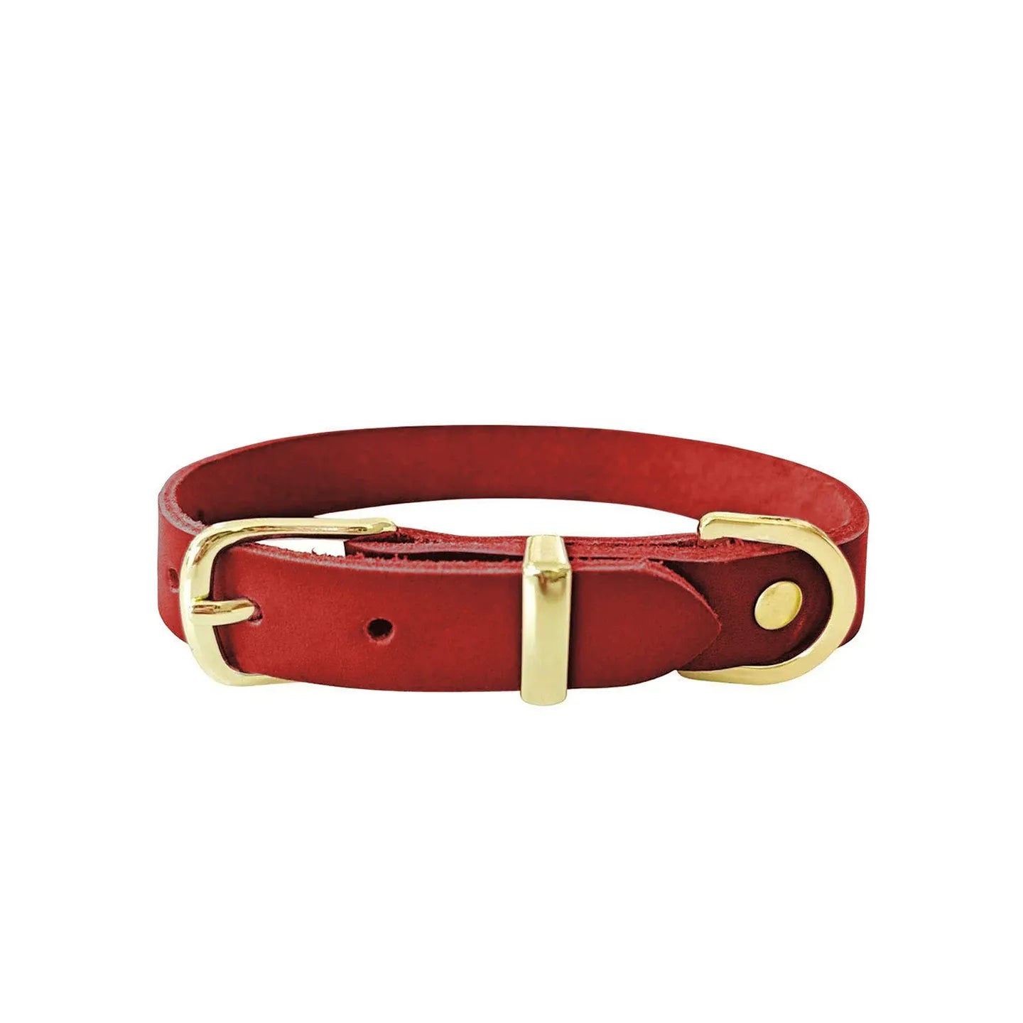 Imported Genuine Leather Pet Leash And Collar Set