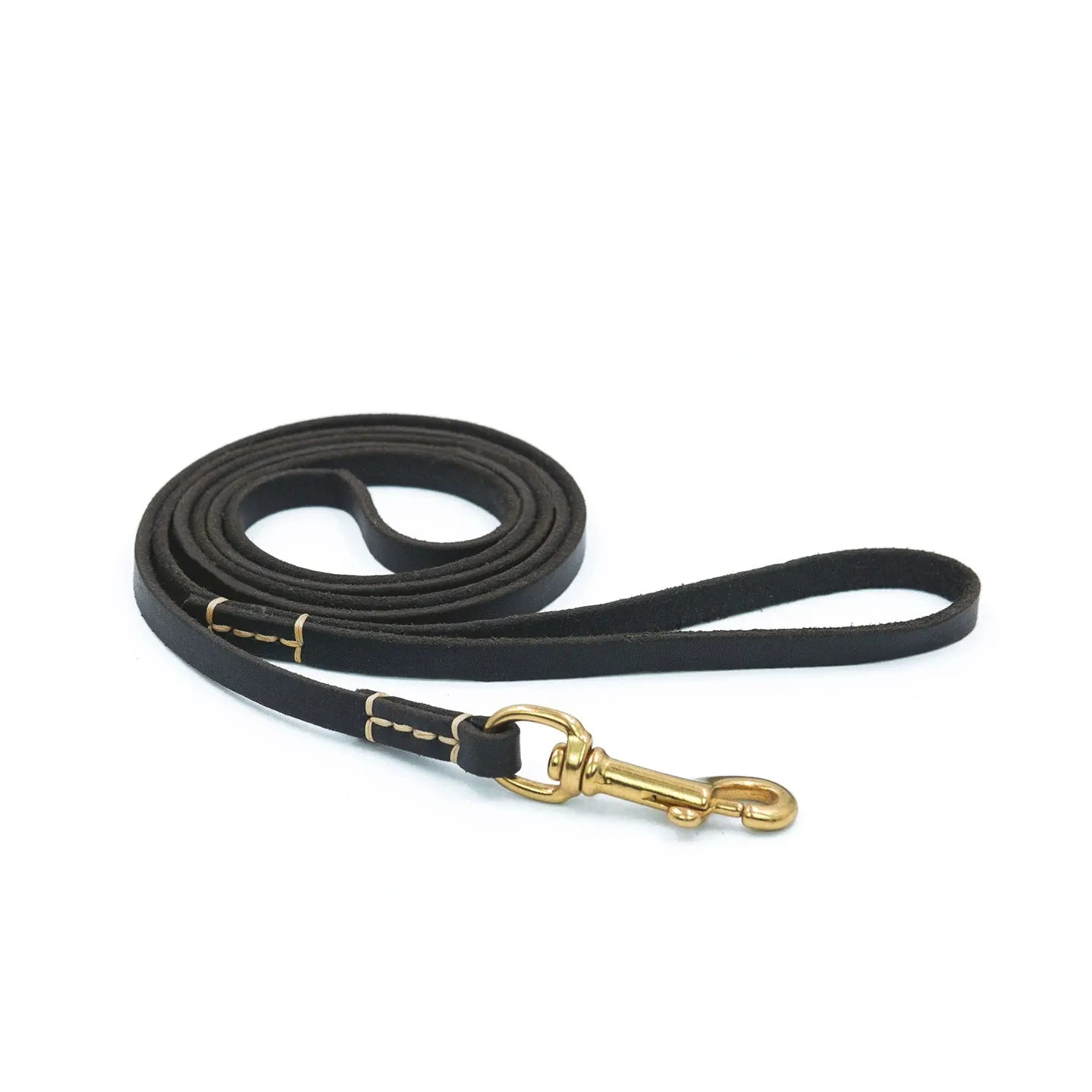 Imported Genuine Leather Pet Leash And Collar Set
