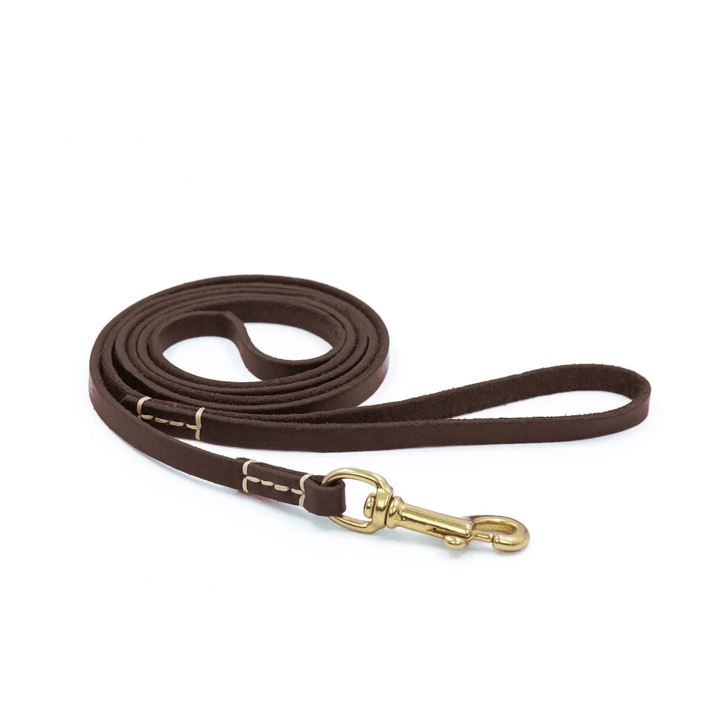 Imported Genuine Leather Pet Leash And Collar Set