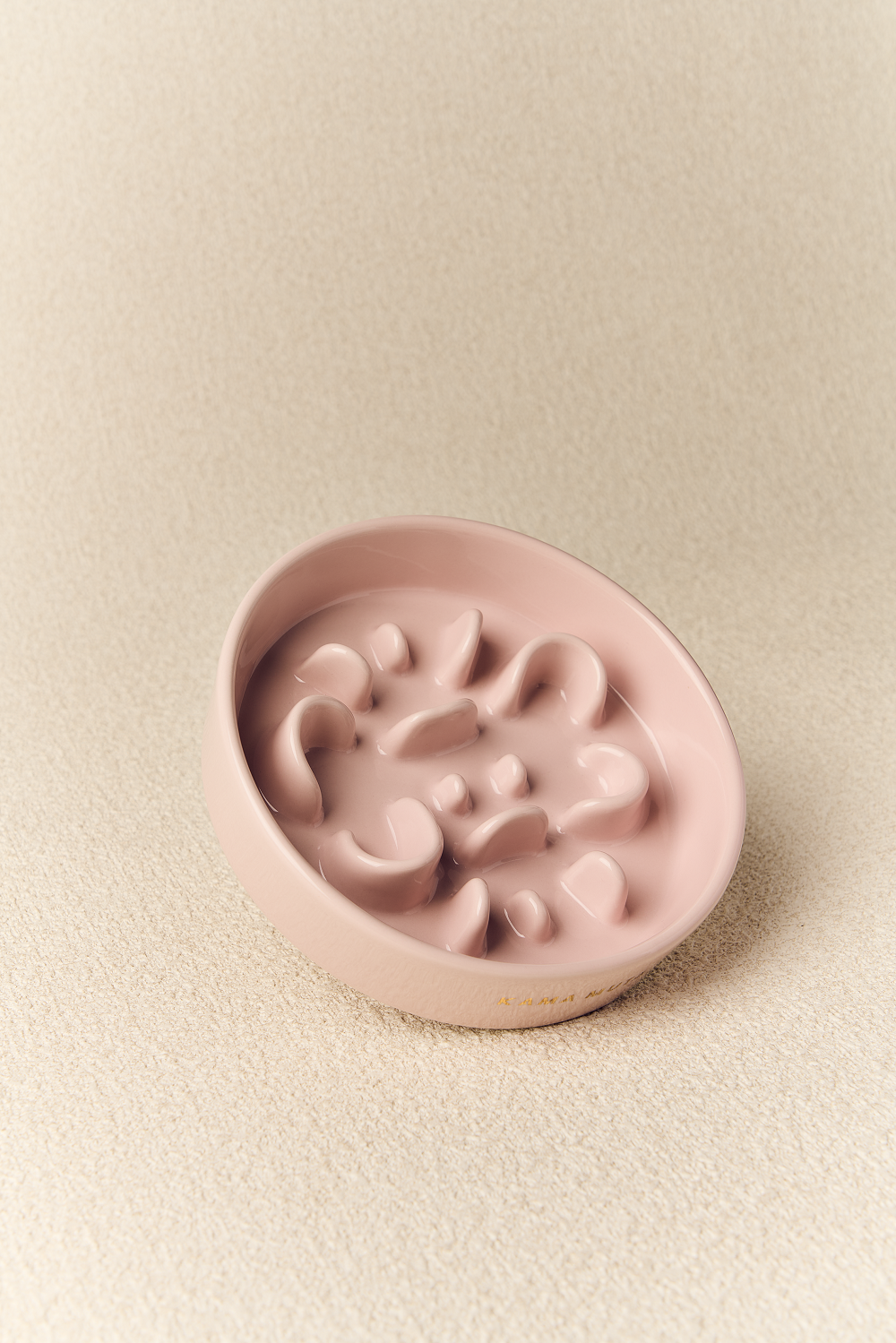 Kama Muta Pet Slow Food Bowl Anti Choking And Anti Slip Ceramic Bowl
