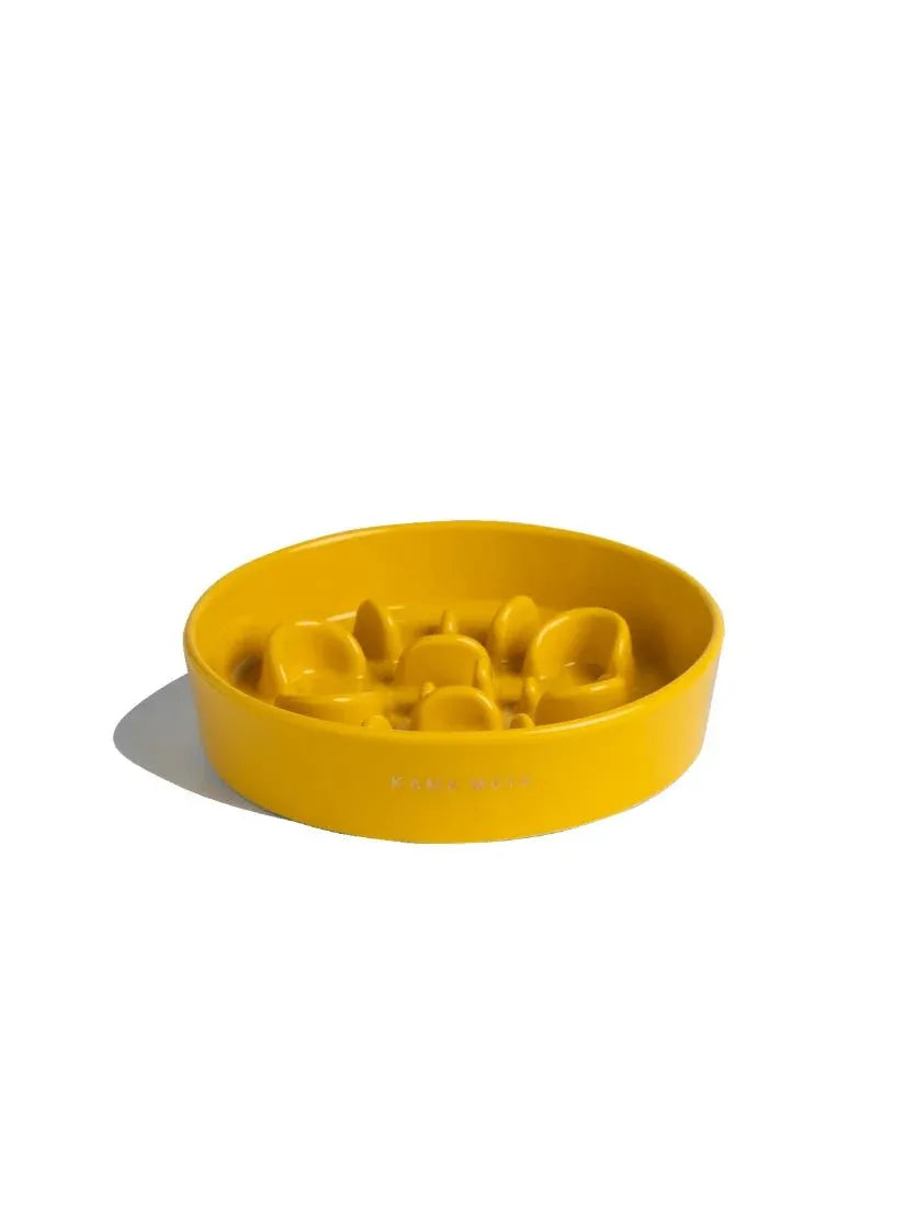 Kama Muta Pet Slow Food Bowl Anti Choking And Anti Slip Ceramic Bowl