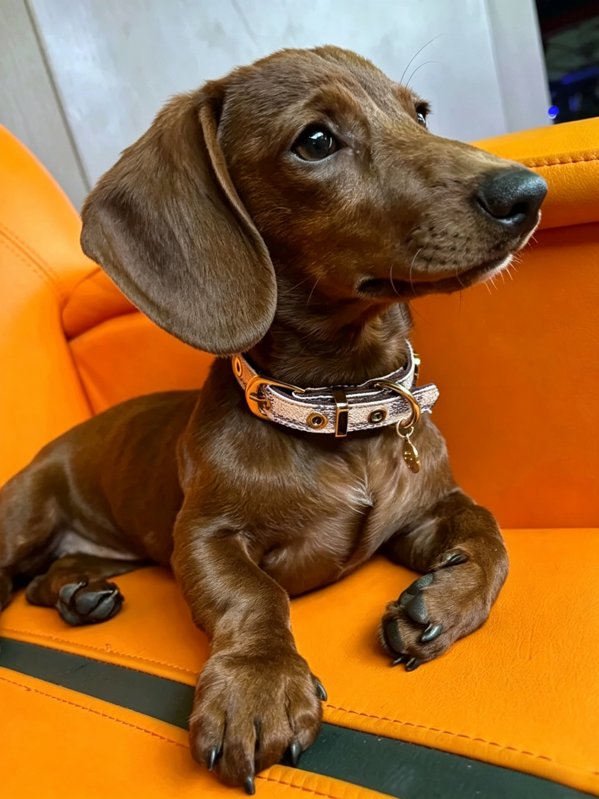 Light Luxury Leather Diamond-Encrusted Pet Collar