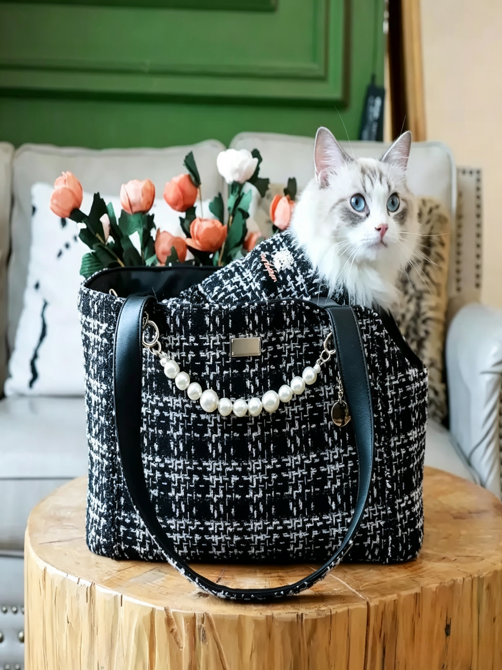 Light Luxury Pet Messenger Bag