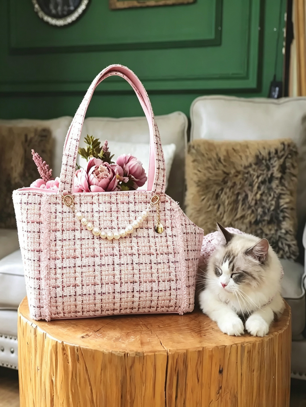Light Luxury Pet Messenger Bag