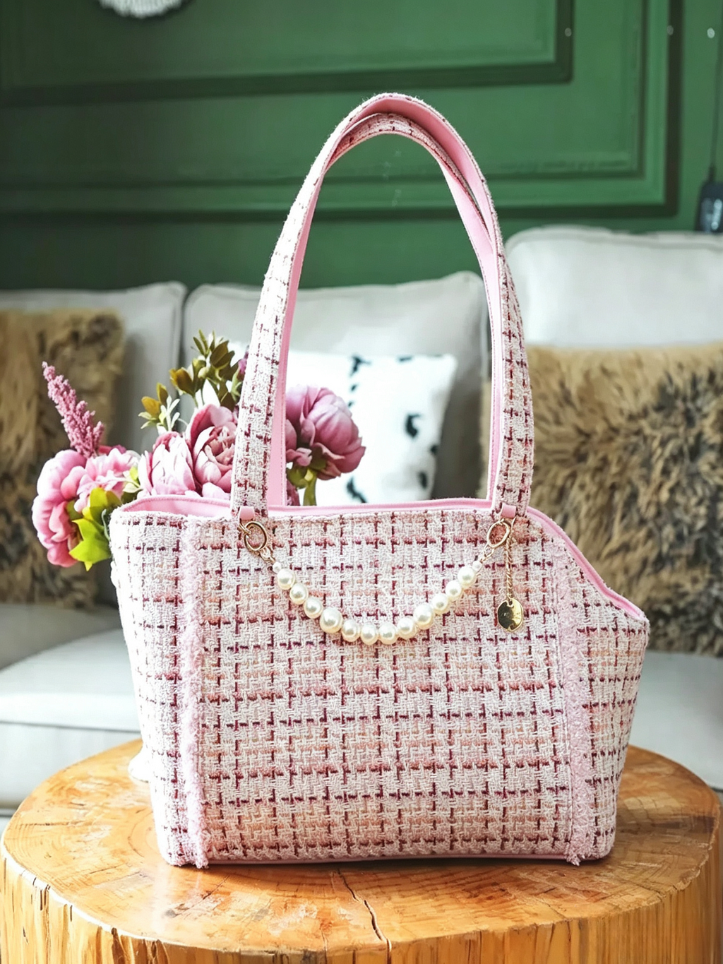 Light Luxury Pet Messenger Bag