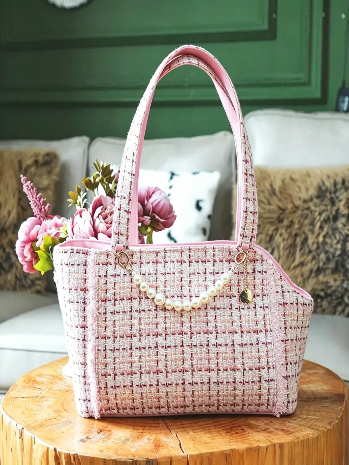 Light Luxury Pet Messenger Bag