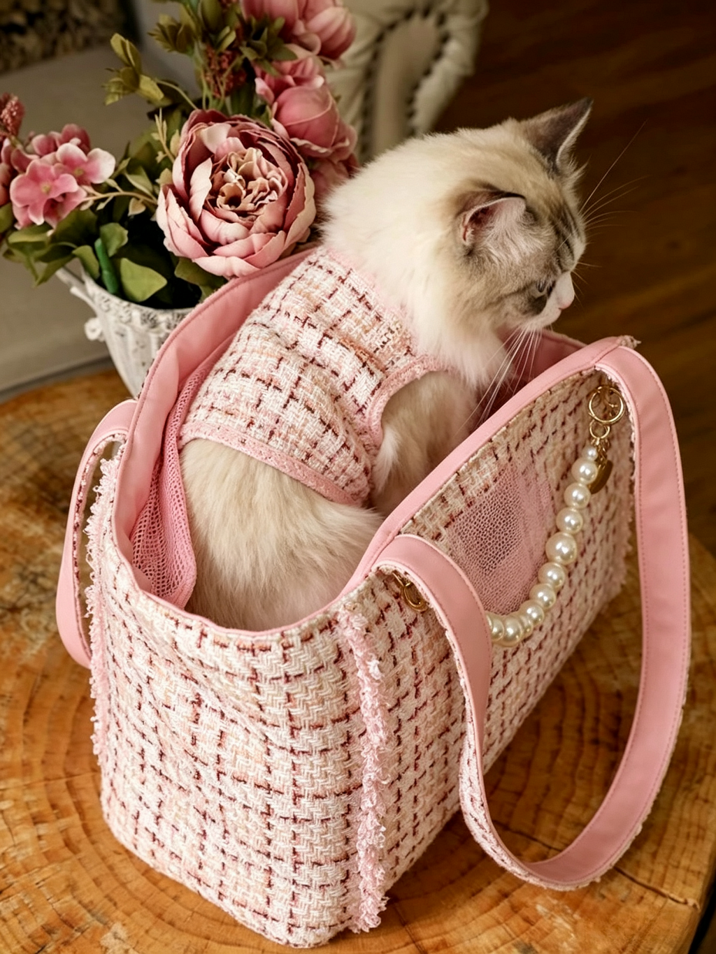 Light Luxury Pet Messenger Bag
