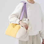 Multi-Functional Cat And Dog Carrier Bag, Tote Style, Handheld Or Cross-Body, Suitable For Travel And Bathing