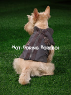 Pet Plaid Bomber Coat