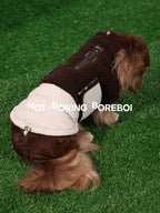 Pet Plush-Paneled Down Vest