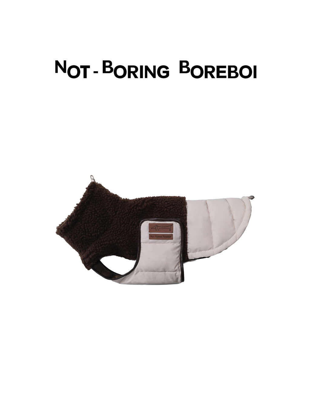 Pet Plush-Paneled Down Vest