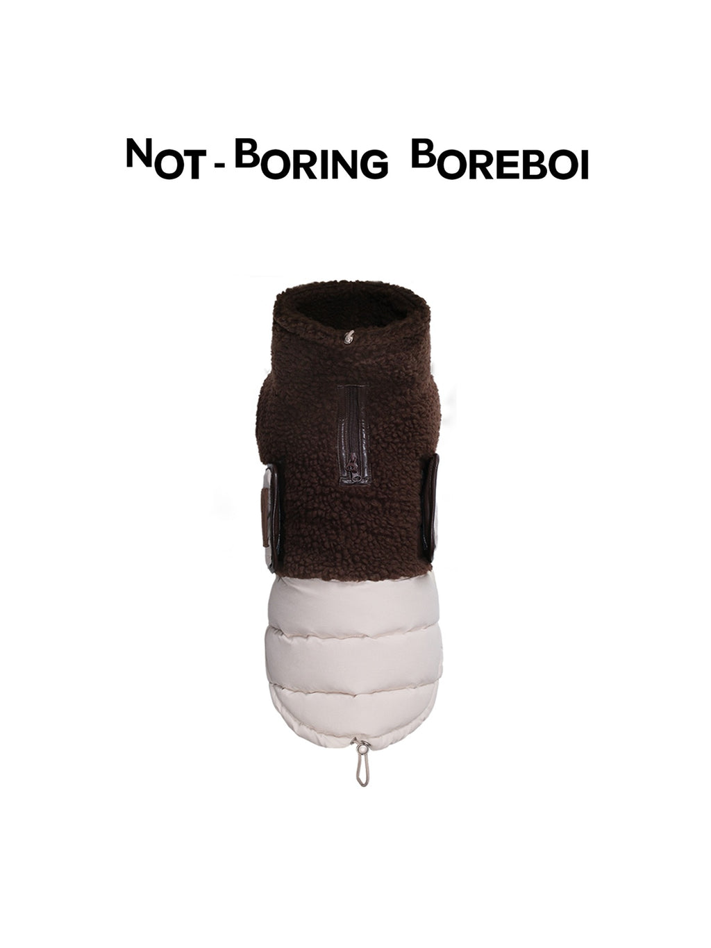 Pet Plush-Paneled Down Vest