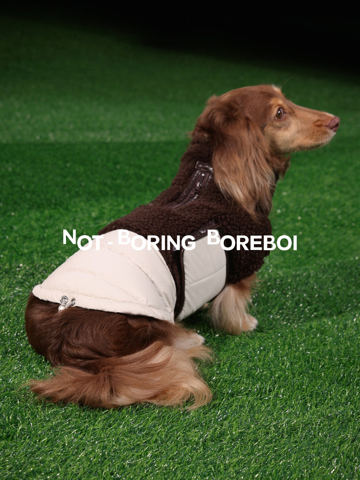 Pet Plush-Paneled Down Vest