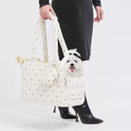 Pet Portable Handbag With Exposed Design, Suitable For Both Bathing And Travel, For Cats And Dogs