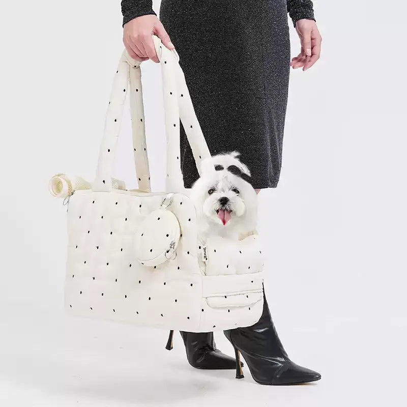 Pet Portable Handbag With Exposed Design, Suitable For Both Bathing And Travel, For Cats And Dogs