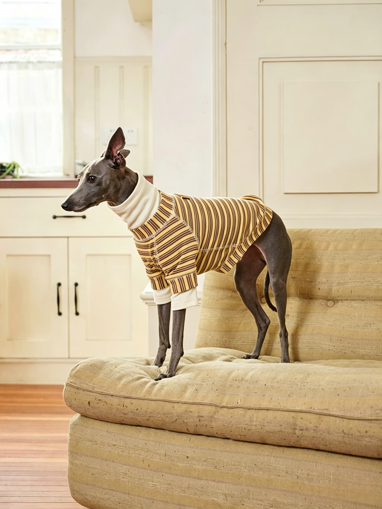 Pet Striped Cotton Undershirt