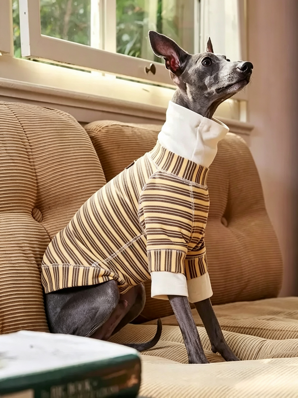 Pet Striped Cotton Undershirt