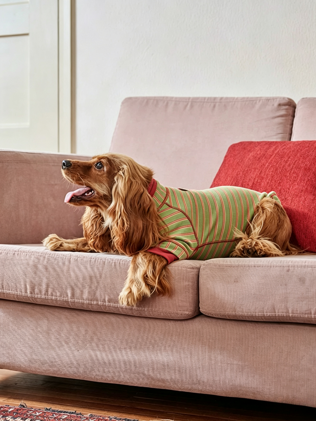 Pet Striped Cotton Undershirt