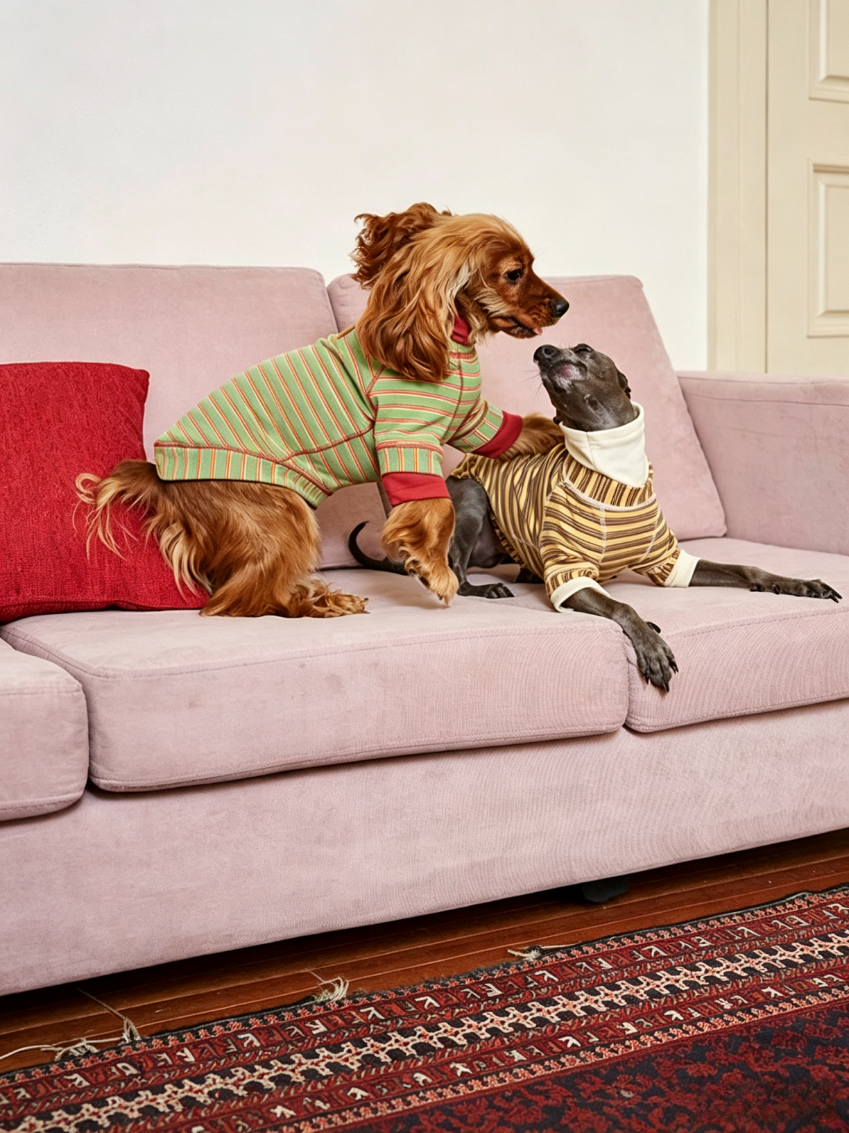 Pet Striped Cotton Undershirt