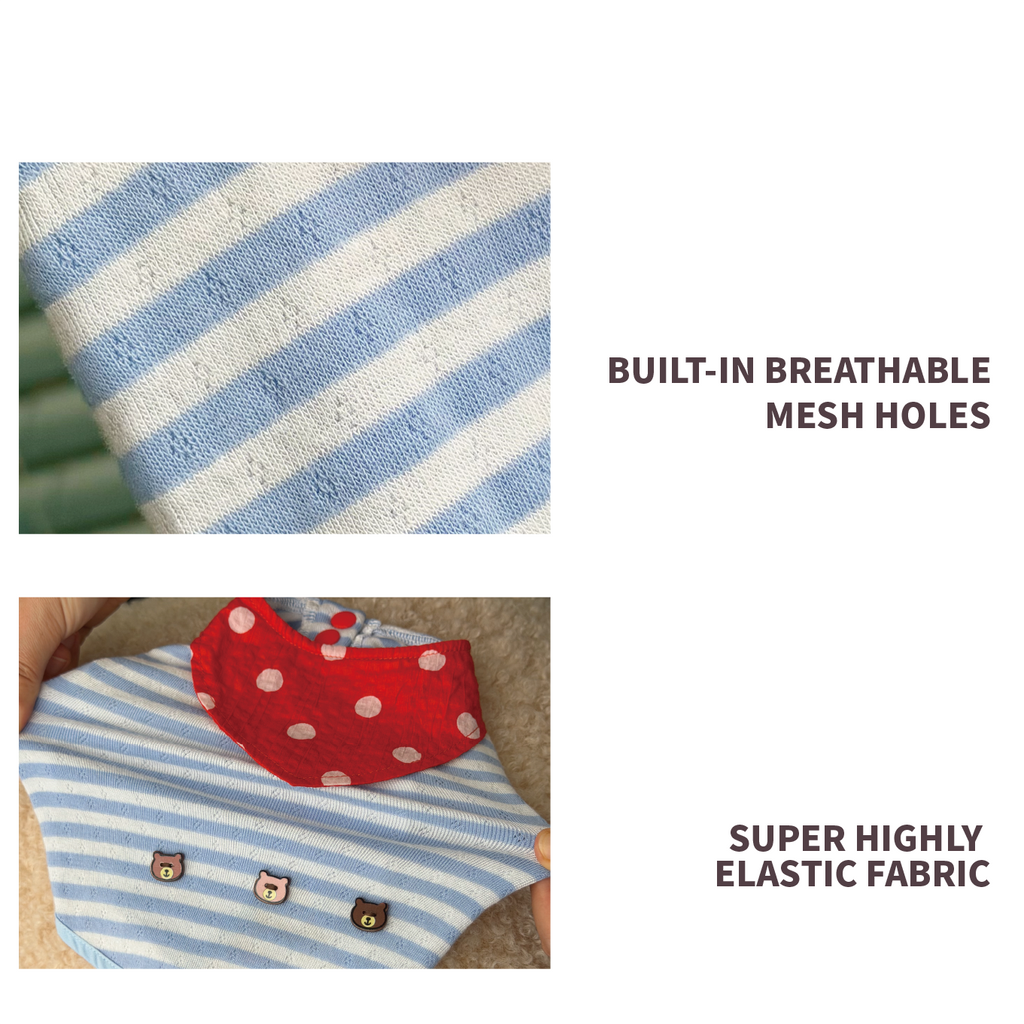 Pet Summer New Navy Striped Breathable Cool Elastic Vest Home Clothing