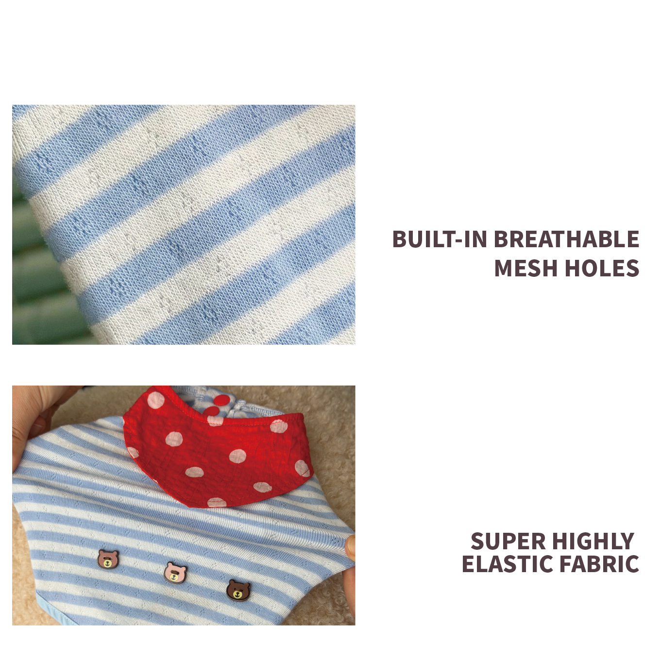 Pet Summer New Navy Striped Breathable Cool Elastic Vest Home Clothing