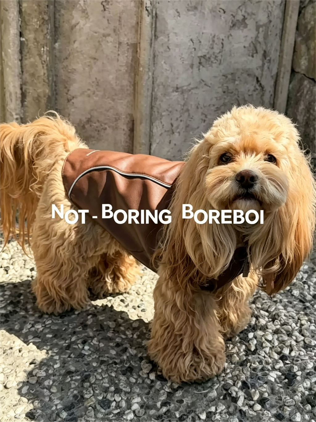 Pet Retro Leather Jacket