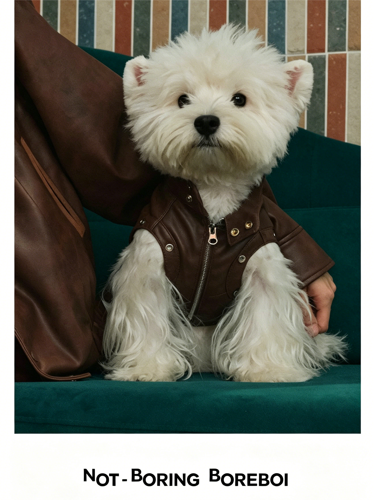 Pet Retro Leather Jacket