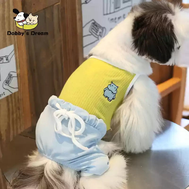 Pet summer new breathable cool vest anti dirty clothing
