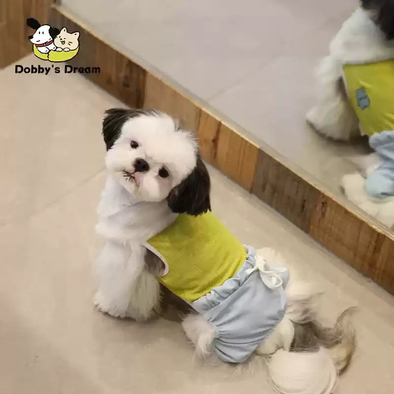 Pet summer new breathable cool vest anti dirty clothing