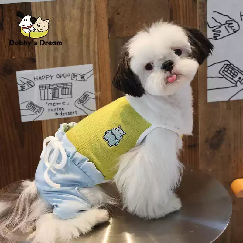 Pet summer new breathable cool vest anti dirty clothing