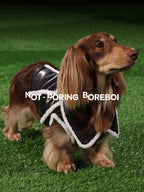 Pilot-Style Pet Pu Leather Jacket