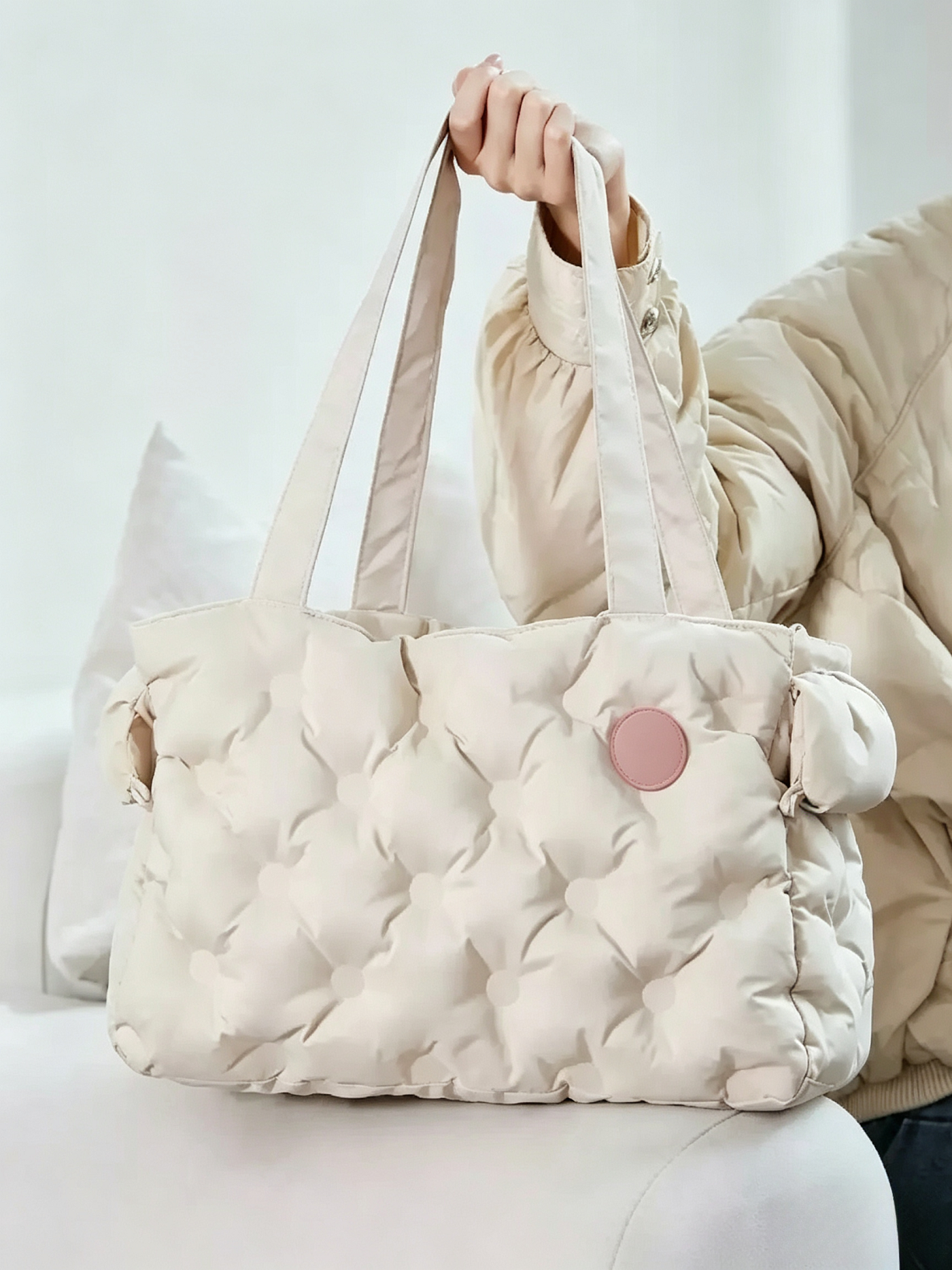 Polka Dot Pet Cotton Bag