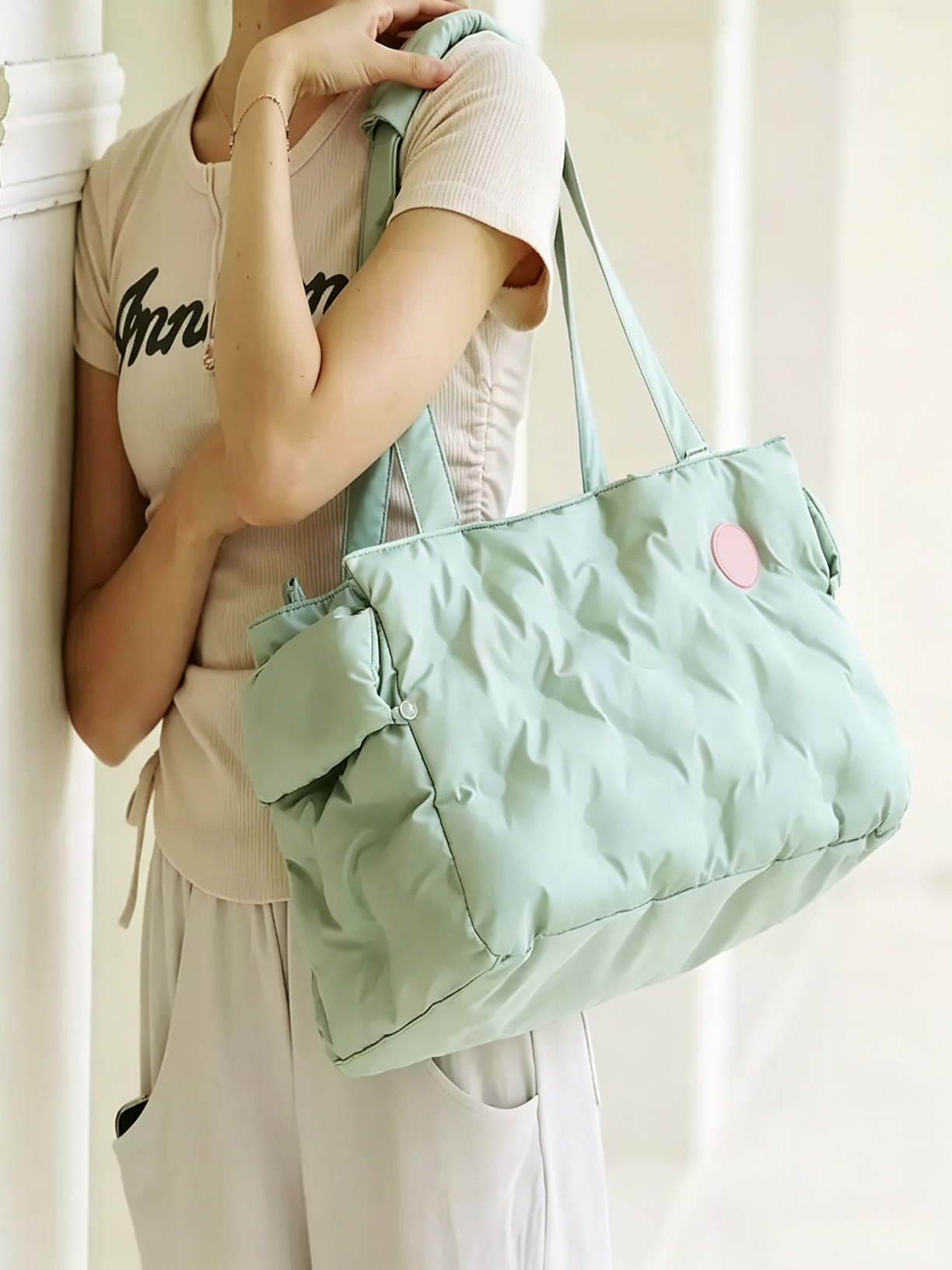 Polka Dot Pet Cotton Bag