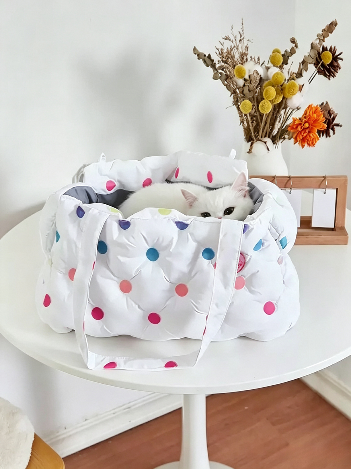 Polka Dot Pet Cotton Bag