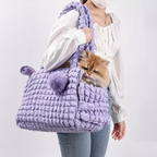 Portable Carrying Bag For Small Dogs And Cats, Suitable For Both Outdoor Use And Handheld/Cross-Body Carrying