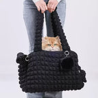 Portable Carrying Bag For Small Dogs And Cats, Suitable For Both Outdoor Use And Handheld/Cross-Body Carrying