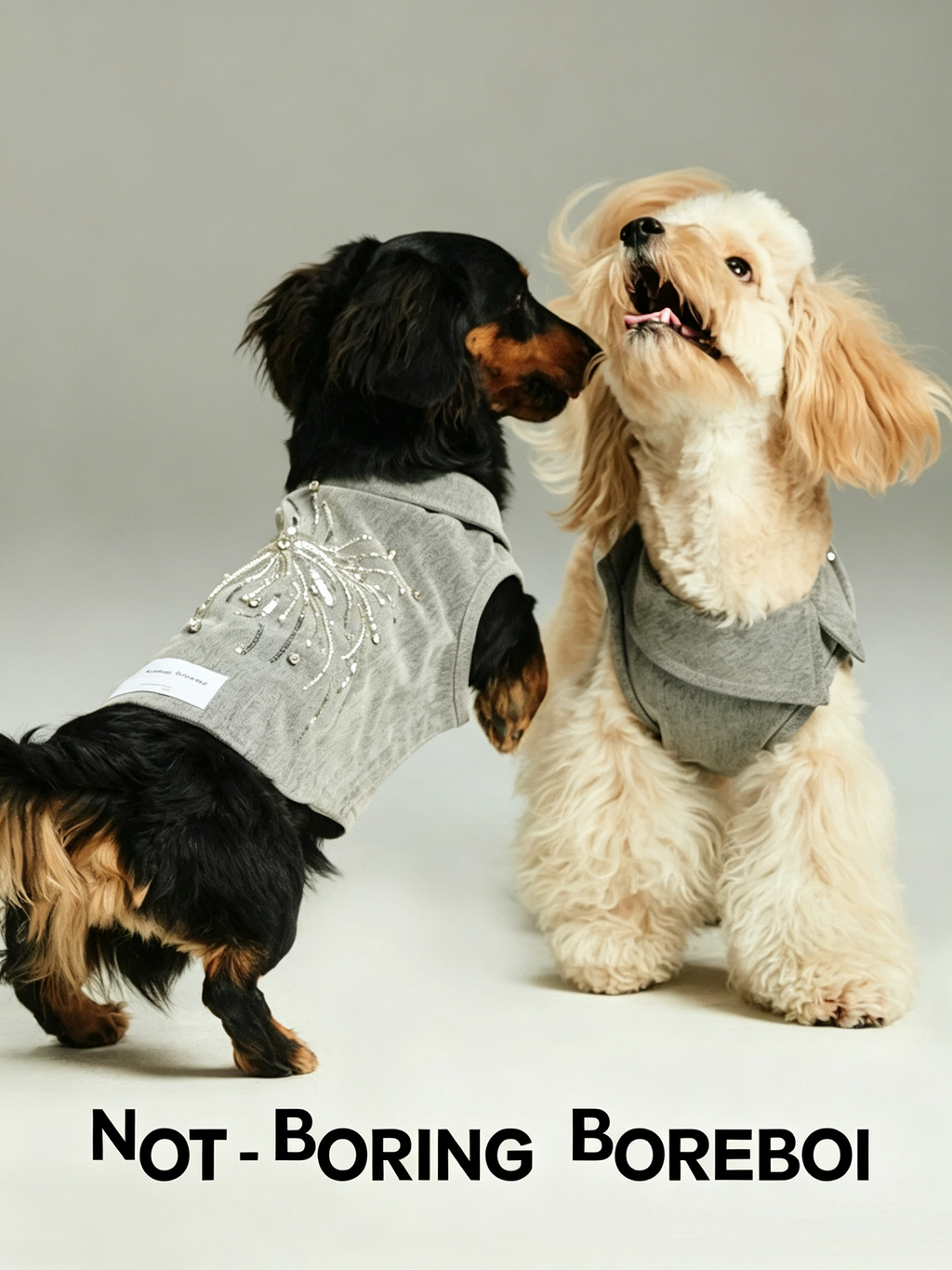 Sequined Denim Collared Pet Jacket
