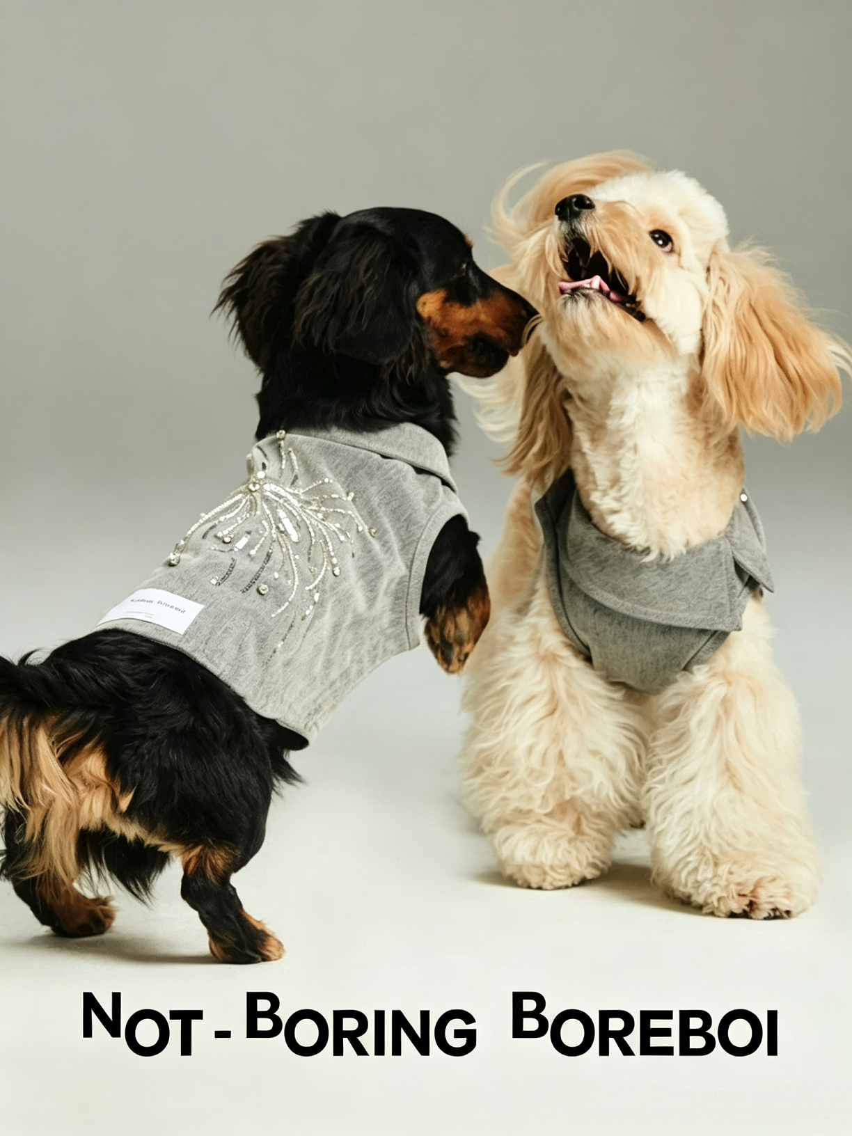Sequined Denim Collared Pet Jacket