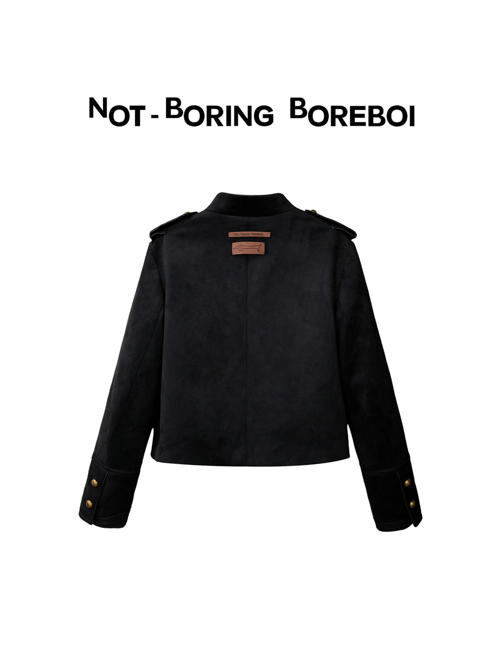 Short jacket with metal buttons for autumn/winter