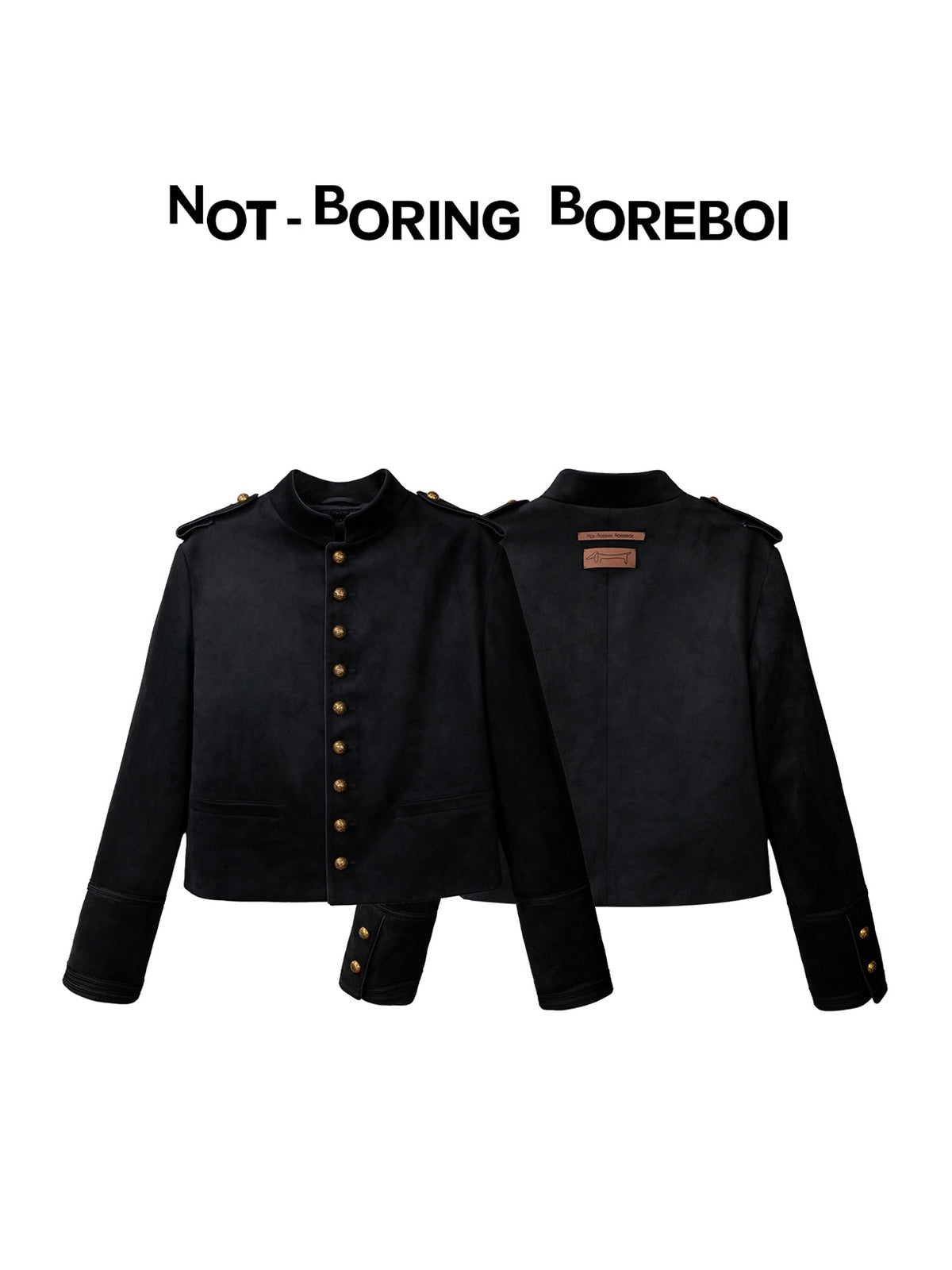 Short jacket with metal buttons for autumn/winter