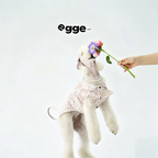 Egge Spring And Summer Sleeveless Floral Ruffle Pet Shirt