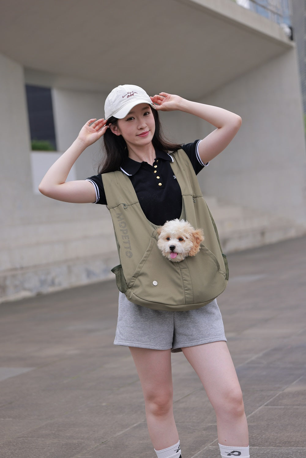 Summer Pet Chest Bag, Breathable, Antibacterial, Waterproof Crossbody Cat Bag
