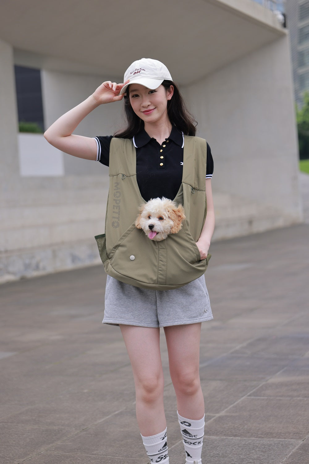 Summer Pet Chest Bag, Breathable, Antibacterial, Waterproof Crossbody Cat Bag