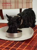 Vacuum Double-Layer Anti-Slip Stainless Steel Pet Bowl