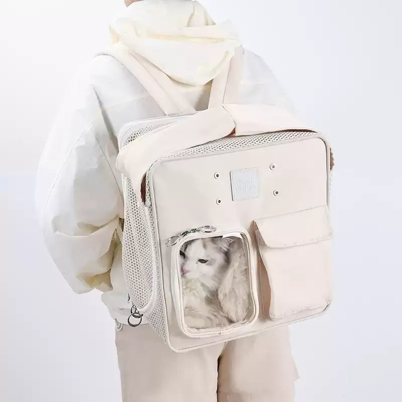 Ventilated And Portable Backpack, A Must-Have For Cats And Dogs When Traveling