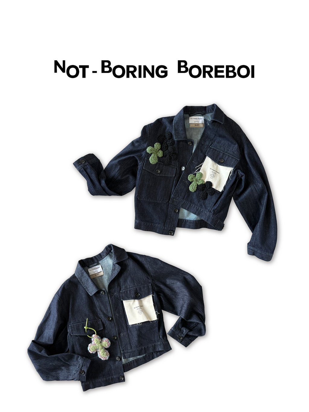 Unisex Indigo Denim Jacket – Loose-Fit, Cropped Outerwear for Spring