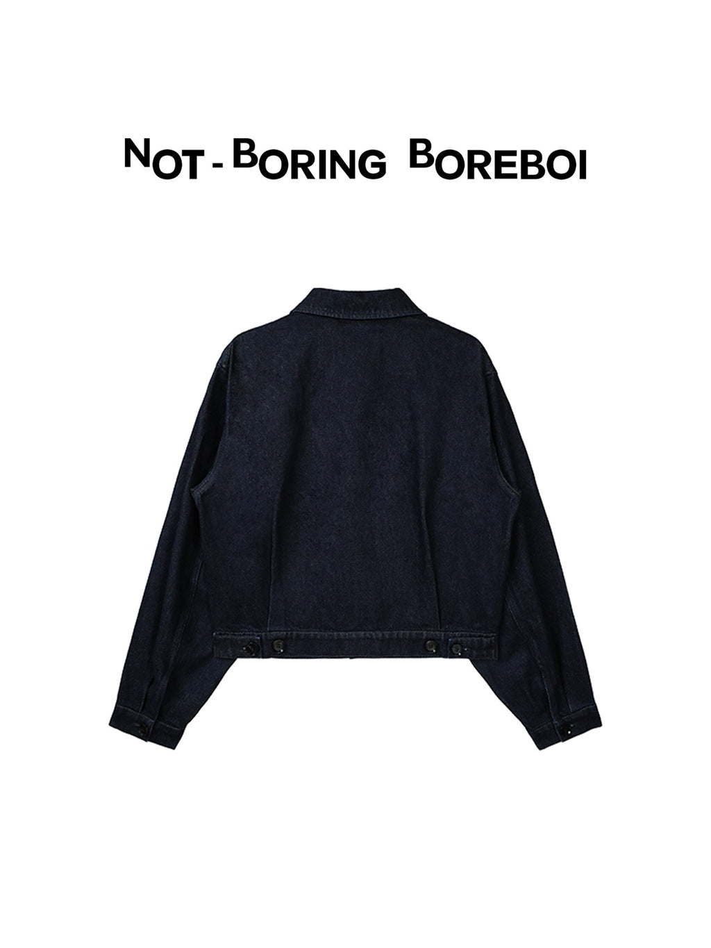 Unisex Indigo Denim Jacket – Loose-Fit, Cropped Outerwear for Spring