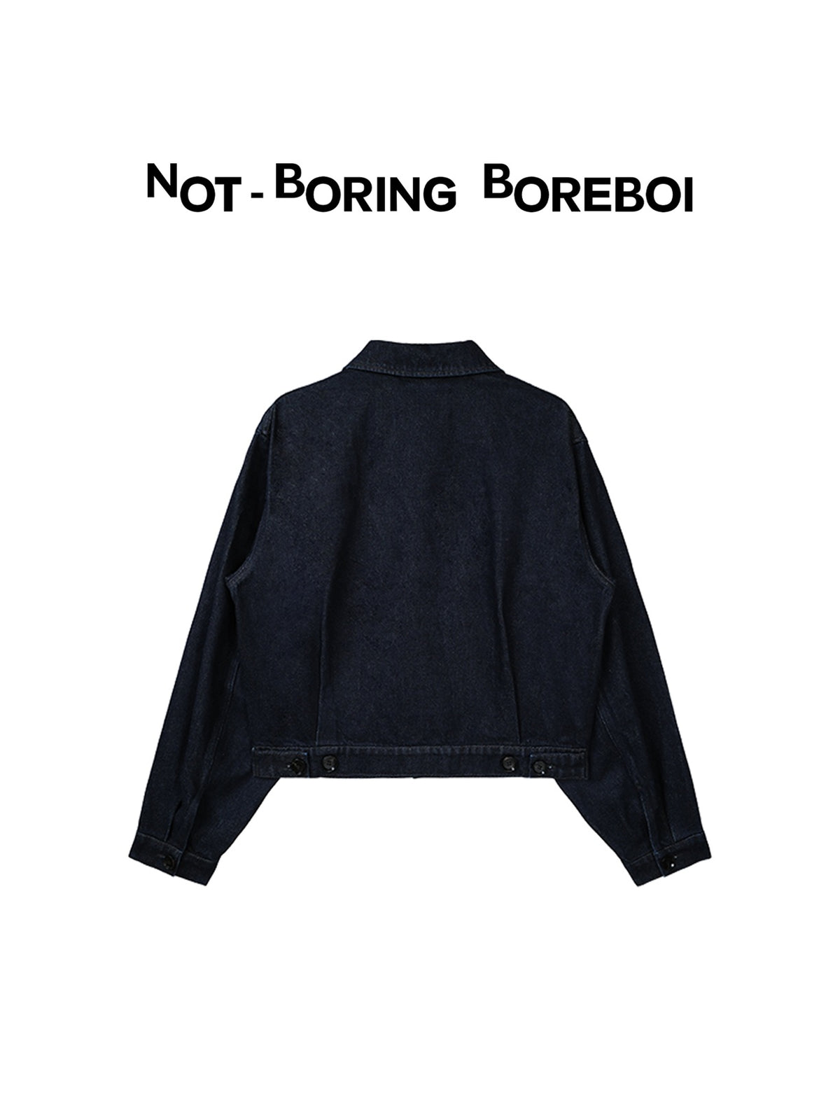 Unisex Indigo Denim Jacket – Loose-Fit, Cropped Outerwear for Spring