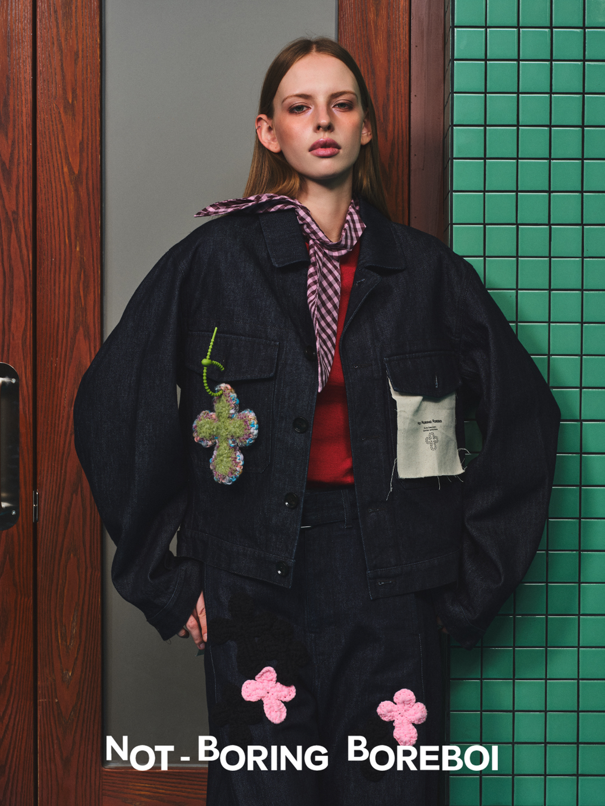 Unisex Indigo Denim Jacket – Loose-Fit, Cropped Outerwear for Spring